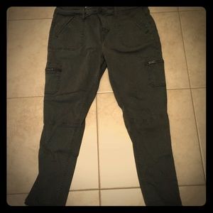 Olive Green Skinny Pants